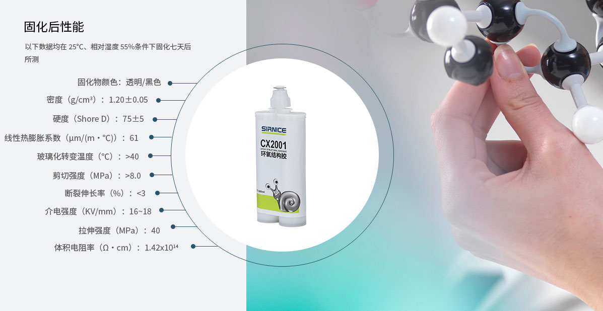 環(huán)氧結(jié)構(gòu)膠結(jié)構(gòu)膠CX2001固化后性能參數(shù)
